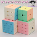 Miniatyrbild 2 av 6: Macaron 2X2 3X3 4X4 5X5 Professionell Speed Rosa Kub Pyraminx 2X2X2 3X3X3 4X4X4 5X5X5 Stickerless Puzzle Magic Cube Macaron 2x2