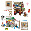 Miniatyrbild 2 av 6: Loz Mini Japanska Takoyaki Street View Byggklossar  Stil Matstånd Hong Kong Matbutik Hus Tegel för Barnpresenter no box(.101)