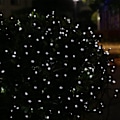 Miniatyrbild 3 av 4: Ledertek Solcellsdriven Vattentät Ljusslinga 12M 100 LED 8 Lägen Dekorativ Lampa För Fest (100 LED Vit)