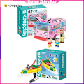 Miniatyrbild 2 av 6: Keeppley Crayon Shin-chan Byggklossar Action Kamen Bil Dekoration Pussel Montering Modell Leksak Födelsedagspresent för Pojke och Flicka K20605 with box