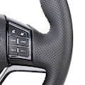 Miniatyrbild 6 av 6: DIY läderstyrstäcke med handsydda sömmar för Mazda 3 Axela 2008-2013 Mazda CX-7 CX7 2010-2016 Mazda 5 2011-2013 black