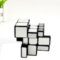 Miniatyrbild 4 av 6: Mfjs Mirror Cube 3X3 Magic Speed Cube Stickerless Professionell Fidget Leksak Spegel 3X3 Cubo Magico Pussel mirror silver