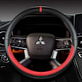 Miniatyrbild 3 av 6: Rattstyrningsöverdrag för Mitsubishi Outlander 2022 L200 2022 Mirage ASX 2012-2019 Eclipse Cross 2017-2019 Biltillbehör RED