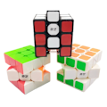 Miniatyrbild 3 av 6: Speed Cubes 3X3X3 Pussel Professionella Magiska Kuber Rotation Cubos Magicos Ungerska Kuber 3 Gånger;3 För Barn Vuxenleksaker Gåva C