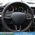 Miniatyrbild 1 av 6: Rattstyrningsöverdrag i mikrofiber för Skoda Octavia RS Citigo Fabia Scala Karoq Kodiaq Citijet Superb 2015-2019