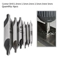 Miniatyrbild 2 av 4: 6st Hss 60° Centrerborr Set Ø 1/1.5/2/2.5/3/5Mm För Metall