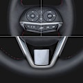Miniatyrbild 3 av 6: Rattstyrningsöverdrag i läder med antislip för Honda Civic 2005-2011 8:e generationen mk8 - Biltillbehör