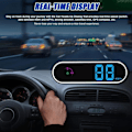 Miniatyrbild 3 av 6: Hastighetsmätare, hastighetsdisplay, Head Up Display, bil-HUD med färgstark LED-skärm med GPS, funktion