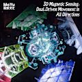 Miniatyrbild 3 av 6: Weilong Wrm V9 Ball-Core Uv 3X3 Magnetisk Magisk Speed Cube Fidget Leksaker Weilong V9 Maglev Cubo Magico Pussel Ball-Core UV