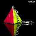 Miniatyrbild 1 av 6: Mini 3X3 Nyckelring Kub Fidget Leksaker Cubo Magico Pussel Ivy Nyckelring Stickerless Pyraminx Nyckelring pyraminx keychain