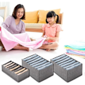 Miniatyrbild 4 av 4: Förvaringslådor - Ospecificerad - Set med 3 - Vikbara - Mesh - För Kläder och Underkläder
