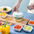 Miniatyrbild 5 av 6: Lök Hackare Grönsakshackare 5 Sekunders Hackare