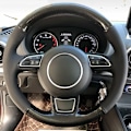 Miniatyrbild 5 av 6: Rattskinnsöverdrag för ratt till Audi A1 A3 A4 2015-2016 A7 2012-2018 S7 2013-2018 RS7 2014-2015 i mockaläder, biltillbehör Style 5