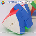 Miniatyrbild 1 av 6: Sengso Magic Logic Cube 5 Axis Lager Cubo Magico Pentahedron 2X2 3X3 Fem Hedron 2By2 Stickerless Pussel Leksak Spel 5 Axis 3 Layers