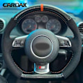 Miniatyrbild 2 av 6: Handsydd rattöverdrag för Audi TT TTS (8J) 2006-2013 2014 A3 S3 (8P) Sportback 2008 2009 2010 2011 2012 Style 3