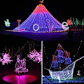 Miniatyrbild 4 av 4: 20M 200 LED Solarslinga IP44 Vattentät Utomhus Trädgård Uteplats Bröllop Julfest - Multicolor