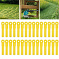 Miniatyrbild 1 av 4: 30 st Ersättningsblad för gräsklippare, dubbelsågade bladhuvuden, kompatibla med Push-N-Load 3-blad, Pivotrim Trimmer