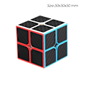 Miniatyrbild 1 av 6: 3C 3X3 Magic Speed Cube 3 Professionell 2X2 Barnpussel Thecubicle 3 C Kolfiber 2X2 Carbon fiber