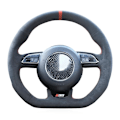 Miniatyrbild 2 av 6: Handsydda svarta mockarattöverdrag för Audi S1 8X S3 8V Sportback S4 B8 Avant S6 C7 S5 8T S7 G8 RS Q3 8U SQ5 8R style 3
