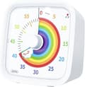 Timer Skrivjobb Tidshanterare Visualisering Kronograf Timer Barn 60 Minuter Nedräkning Vit Regnbåge