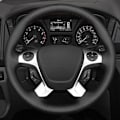 Miniatyrbild 2 av 6: Mjuk svart konstläder rattöverdrag för Ford Transit Connect Tourneo Custom Grand Tourneo Connect 2014-2020