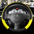 Miniatyrbild 1 av 6: Rattstyrningsöverdrag i PU-läder för Citroen Berlingo E-Berlingo Berlingo XL, 9 färger, halkfritt, biltillbehör O shape Yellow