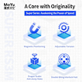 Miniatyrbild 4 av 6: Super Rs3M Maglev 3X3 Magnetisk Magisk Speed Cube Stickerless Professionellt Pussel Fidget Leksaker Barnpresenter Ball-Core version