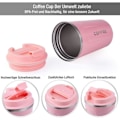 Miniatyrbild 3 av 4: Isolerad Mugg - Rostfritt Stål - 380 ml - Läcksäker - BPA-fri - Rosa pink