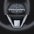 Miniatyrbild 5 av 6: Svart mockabands rattöverdrag för Audi A3 8P Sportback A4 B8 Avant A5 8T A6 C6 A8 D3 Q5 8R Q7 4L S3 S4 S5 Seat Exeo