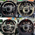 Miniatyrbild 3 av 6: Cardak svart mocka rattöverdrag rattfläta för Audi S3 A5 A7 RS7 S7 SQ5 S6 S5 RS5 S4 RS4 2012-2018 Style 3