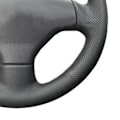 Miniatyrbild 2 av 6: Rattöverdrag i mikrofiberläder, halkfritt, originalfläta för Peugeot 206 2002-2006, biltillbehör