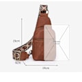 Miniatyrbild 4 av 4: Insfity Dam Crossbody-väska i Faux Läder - Blå Gray