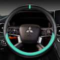 Miniatyrbild 1 av 6: Rattstyrningsöverdrag för Mitsubishi Outlander 2022 L200 2022 Mirage ASX 2012-2019 Eclipse Cross 2017-2019 Biltillbehör GREEN