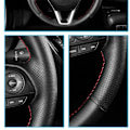 Miniatyrbild 4 av 6: Konstläderflätad rattöverdrag för Mazda 3 Axela 2017-2018 Mazda 6 Atenza CX-3 CX-5 CX-9 biltillbehör