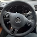Miniatyrbild 3 av 6: Svart konstläder rattöverdrag för Volkswagen VW Gol Tiguan Passat B7 Passat CC Touran Jetta MK6