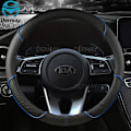 Miniatyrbild 5 av 6: Mikrofiberläder rattöverdrag för Kia Ceed Xceed Ceed SW Pro_ceed GT biltillbehör interiör D shape Blue