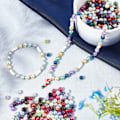 Miniatyrbild 4 av 5: DIY Smyckestillbehör Set 24 Fack Symfoni Imitationspärlor Flerfärgade