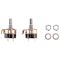 Miniatyrbillede 1 af 5: 2 stk. 500K Ohm Single Linear Taper Potentiometre med tænd/sluk-kontakt