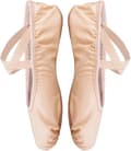 Balletsko med delt sål, flade sneakers til dans, lyserød Light pink 2 UK