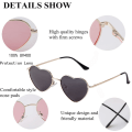 Pikkukuva 4 / 5: Vintage Polaroid Heart Shape Sunglasses, Hippie Glasses Heart Shaped Sunglasses, Ultra Light Metal Frame Spring