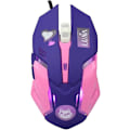 Miniatyrbilde 1 av 5: Gamingmus, 7 farger bakgrunnsbelyst optisk spillmus ergonomisk USB kablet med 2400 DPI og 6 knapper 4 skyting for datamaskin/Win/Android/iOS. (Lilla)