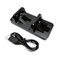 Miniatyrbilde 2 av 5: Dobbel håndtak trådløs kontroller lader dock for Ps4 Slim/pro Gamepad Dual Usb ladestasjon stativ for Playstation 4
