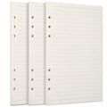Miniatyrbild 1 av 5: A5 Refillpapper, 3-pack 100GSM Tjockt Påfyllningsbart Papper 6 Hål, 135 Ark (270 Sidor) för 6-Ringspärm Journal Anteckningsbok Linjerat Papper...