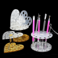 Miniatyrbillede 1 af 3: Malingsbørsteholder Multi-slot Dotting Pen Holder Rack Makeup Pensel Display Stativ