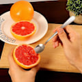 Miniatyrbillede 3 af 5: 5-delt Grapefrugt Skeer, Rustfrit Stål Grapefrugt Skeer Sæt, Takket Kant & Tykt Håndtag, Sølv