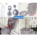 Miniatyrbild 5 av 5: Kanin Vattenflaska 17 OZ Bunny Hängande Vattenfontän Automatisk Marsvin Vatten Dispenser Ingen Läckage Drickande Matare