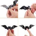 Miniatyrbild 6 av 9: 3D Bat Decorations for Halloween - 60 Pieces Wall Stickers in 4 Different Sizes