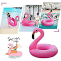 Pikkukuva 3 / 5: Puhallettavat Flamingo-uimarenkaat valoilla, aurinkovoimalla toimivat flamingo-uimarenkaat