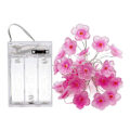 Miniatyrbillede 2 af 5: 3M Pink Kirsebærblomst 30LED Fe Lys Kæde til Udendørs Juledekoration Selvstændig Batteridrevet Lampe Lys