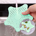 Miniatyrbillede 4 af 5: Silikone afløbsfilter, søstjerne afløbsfanger, afløbsfilter brusebad hår fanger badekar afløbsdæksel, afløbshår fangere, til badeværelse badekar sæt